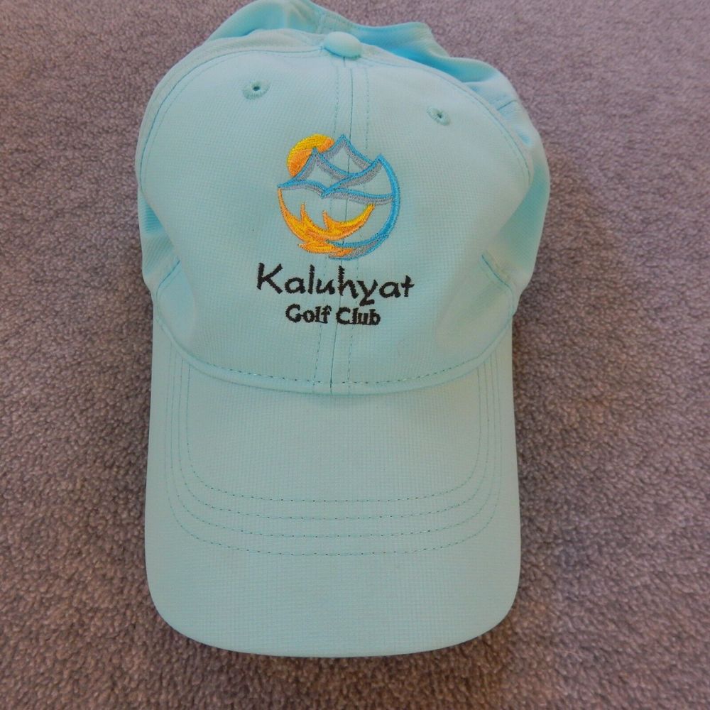 Nike Kaluhyat Golf Club Hat Blue Adjustable Embroidered Logo Lightweight Sport